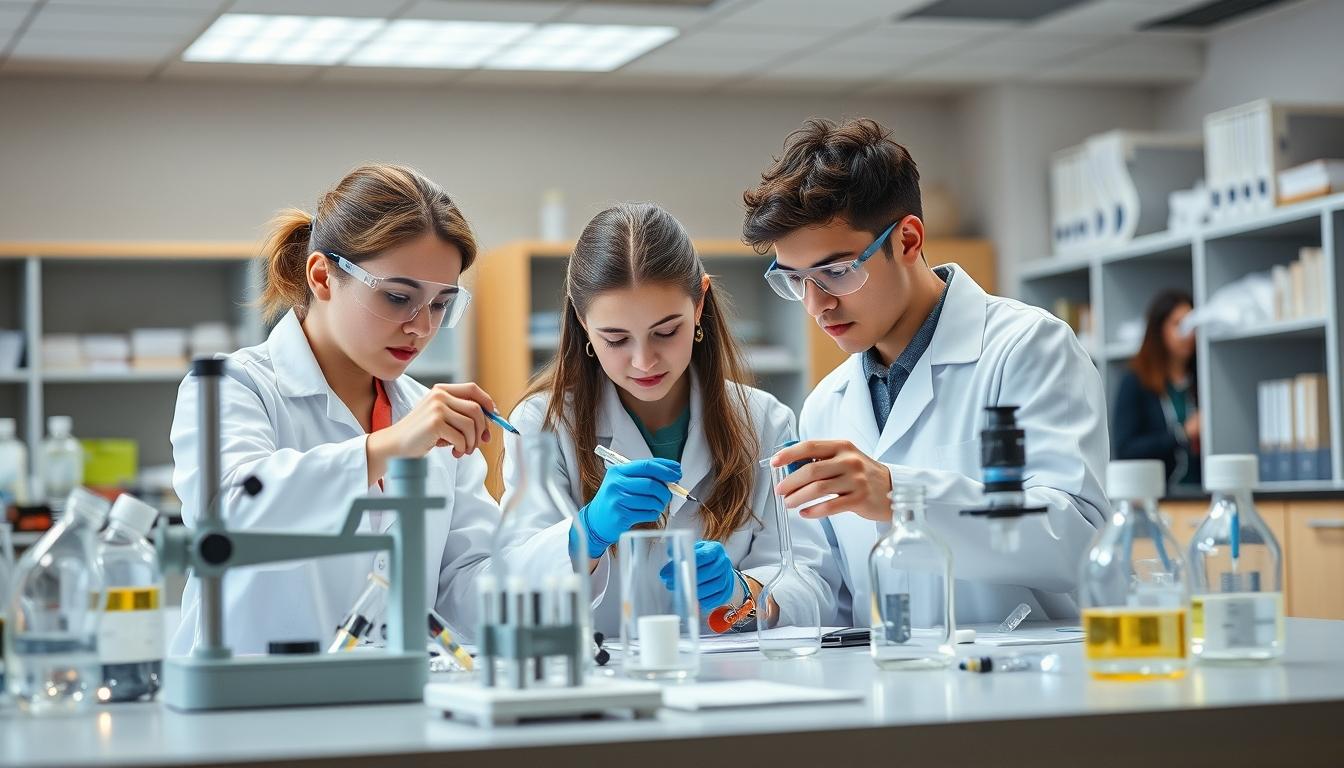 Students collaborating in study space